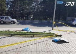 თვითმხილველი: 11 წლის გოგონა დედასთან ერთად გაჩერებაზე იდგა, როცა მანქანა ჯერ განათების ბოძს, შემდეგ კი მათ დაეჯახა