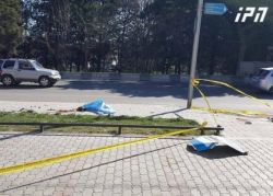 თვითმხილველი: 11 წლის გოგონა დედასთან ერთად გაჩერებაზე იდგა, როცა მანქანა ჯერ განათების ბოძს, შემდეგ კი მათ დაეჯახა