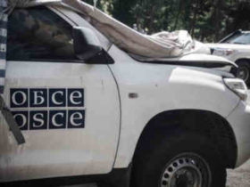 დონბასში ეუთოს ავტომანქანა ააფეთქეს