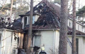 ესტონეთის თავდაცვის მინისტრის სახლს ცეცხლი გაუჩნდა