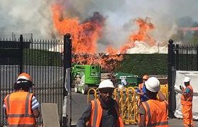 უიმბლდონის კორტებზე ცეცხლი გაჩნდა