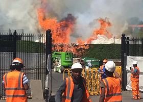 უიმბლდონის კორტებზე ცეცხლი გაჩნდა