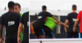 ნეიმარი ვარჯიშზე თანაგუნდელს ეჩხუბა