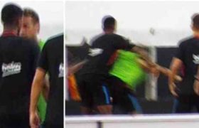 ნეიმარი ვარჯიშზე თანაგუნდელს ეჩხუბა