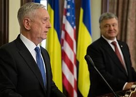 აშშ-ს თავდაცვის მინისტრმა უკრაინაში სამხედრო შეიარაღება ჩაიტანა