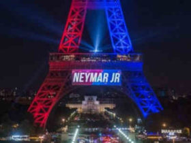 ეიფელის კოშკი პსჟ-ს ფერებით გაანათეს ნეიმარის საპატივცემულოდ