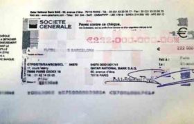 ნეიმარის ტრანსფერის ჩეკი სოცქსელში გამოჩნდა