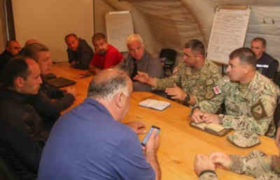 ბორჯომი - ხანძრის ჩაქრობაში ჯარი ჩაერთო