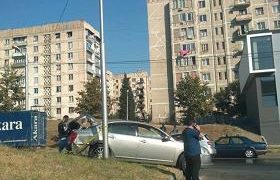 ავარია გლდანში - დაშავდა 2 ადამიანი