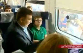 მატარებელი სააკაშვილთან ერთად დაიძვრება ლვოვისკენ