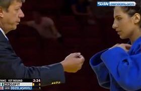 ნინო ოძელაშვილი ყელზე ჩამოკიდებული ჯვრისთვის მსაჯებმა ძიუდოს მსოფლიო ჩემპიონატიდან მოხსნეს
