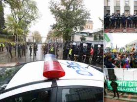 კიევის ცენტრში და რადასთან პოლიციაა მობილიზებული