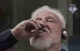 ხორვატმა გენერალმა სლობოდან პრალიაკმა ჰააგის სასამართლოზე თავი მოიკლა - ვიდეო