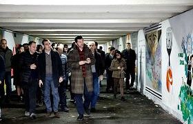 გმირთა მოედნის მიწისქვეშა გადასასვლელის მოხატვა დასრულდა