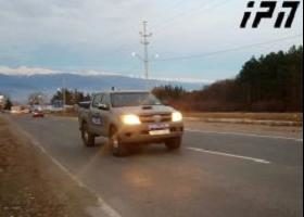 სპეცრაზმის 20 პიკაპი თელავში შევიდა