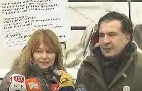 „სანდრა რულოვსი - რუსეთის დაზვერვის პოლკოვნიკი" - ასე წარადგინა სააკაშვილმა მეუღლე