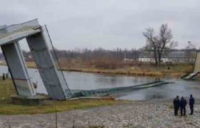 პრაღაში საფეხმავლო ხიდი ჩაინგრა პრაღაში საფეხმავლო ხიდი ჩაინგრა