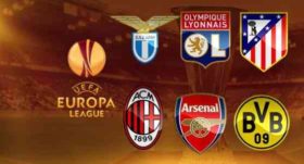 ევროპის ლიგის მერვედფინალში ერთმანეთს მილანი და არსენალი დაუპირისპირდებიან