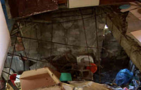 ქობულეთში საცხოვრებელი სახლის იატაკი ჩაინგრა