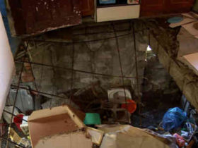 ქობულეთში საცხოვრებელი სახლის იატაკი ჩაინგრა