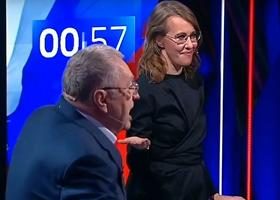 ჟირინოვსკიმ სობჩაკს ბოზი ეძახა, სობჩაკმა კი წყალი შეასხა - ვიდეო