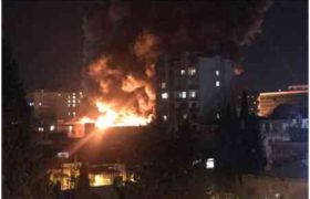 დიდუბეში თერგის ბაზრობა იწვის