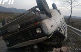 კახეთში მიკროავტობუსი ამობრუნდა - 9 მგზავრი დაშავდა კახეთში მიკროავტობუსი ამობრუნდა - 9 მგზავრი დაშავდა