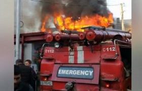 ბათუმში, სასტუმრო ”ლეოგრანდთან”, 3 სახლი იწვის - ვიდეო