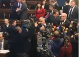 გია გაჩეჩილაძემ და გიორგი ვაშაძემ ერთმანეთს აგინეს - ვიდეო