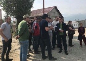 ბათუმის შემოვლითი გზის მუშები გაიფიცნენ