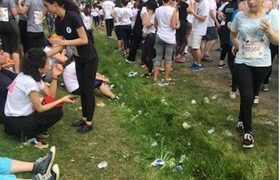 კახეთში მსოფლიო რბენის მონაწილეებმა ბუნება დაანაგვიანეს - ვიდეო