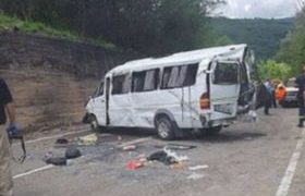 ავარია გომბორზე - მიკროავტობუსის მძღოლი დააკავეს