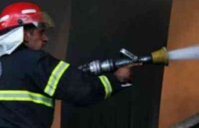 ფოთში საცხოვრებელი სახლი დაიწვა ფოთში საცხოვრებელი სახლი დაიწვა