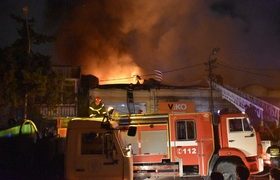 ბათუმში 10 მაღაზია დაიწვა