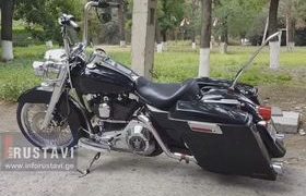 რუსთავში 2 ბაიკერი დაჭრეს - ვიდეო