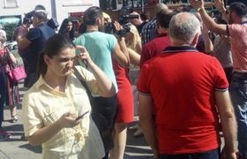სალომე ზურაბიშვილის მომხრეებმა და მოწინააღმდეგეებმა ქუთაისში ერთმანეთს აგინეს