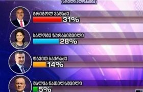 ვაშაძე - 31%, ზურაბიშვილი - 28%, ბაქრაძე - 14% - ედისონ რისერჩმა გამოკითხვა მოაწყო