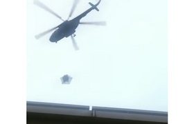მოსკოვში კრემლის თავზე სამხედრო ვერტმფრენები შენიშნეს - ვიდეო