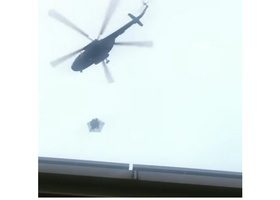 მოსკოვში კრემლის თავზე სამხედრო ვერტმფრენები შენიშნეს - ვიდეო