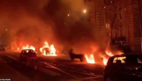 პარიზი კვამლშია გახვეული - რა ხდება საფრანგეთში - ფოტოები