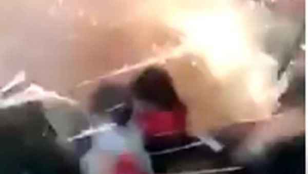 თბილისში N71 საბავშვო ბაღში პიროტექნიკა ააფეთქეს, 1 ბავშვი დაშავდა - ვიდეო