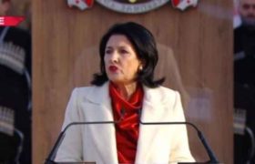 სალომე ზურაბიშვილმა სახელმწიფო ფიცი დადო