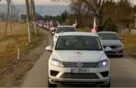 თელავისკენ ავტოკოლონა ქვემო ქართლიდანაც დაიძრა