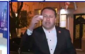 დეპუტატმა ლადო მგალობლიშვილმა პირდაპირ ეთერში მინერალური სასუქი  შეჭამა - ვიდეო