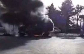 მარნეულში გაზგასამართ სადგურს ცეცხლი გაუჩნდა