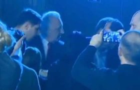 ლიეჟში სააკაშვილის სიტყვით გამოსვლისას თემურ შაშიაშვილი შეიჭრა