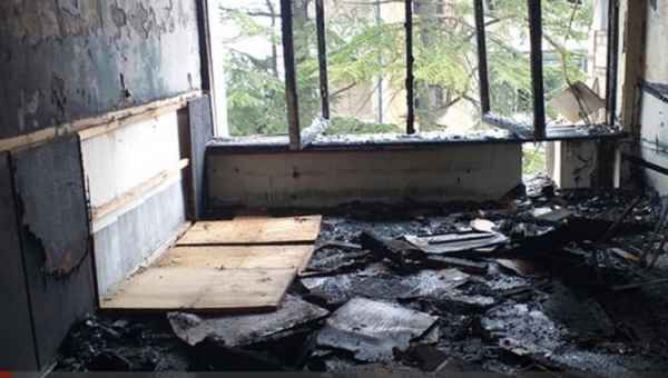 გურჯაანის მერის მოადგილის კაბინეტი დაიწვა