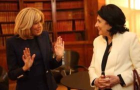 პრეზიდენტი ზურაბიშვილი პარიზში საფრანგეთის პირველ ლედის, ბრიჯიტ მაკრონს, შეხვდა პრეზიდენტი ზურაბიშვილი პარიზში საფრანგეთის პირველ ლედის, ბრიჯიტ მაკრონს, შეხვდა