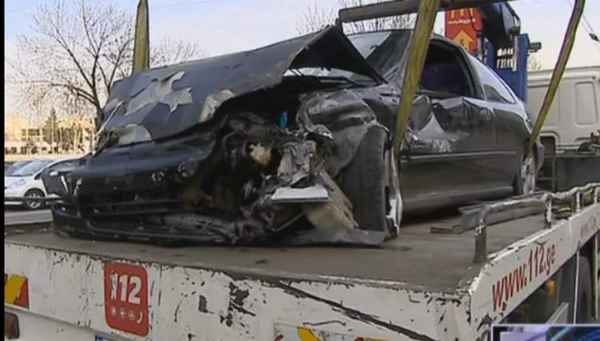 თბილისში, ვეფხის და მოყმის ძეგლთან, ერთმანეთს 5 მანქანა შეეჯახა