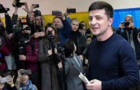 უკრაინა, ეგზიტპოლი - 1.ზელენსკი - 30,4%, 2.პოროშენკო - 17,8%, 3.ტიმოშენკო - 14,2%